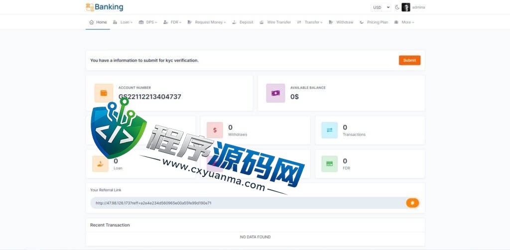 多语言海外Banking银行贷款源码/贷款投资系统