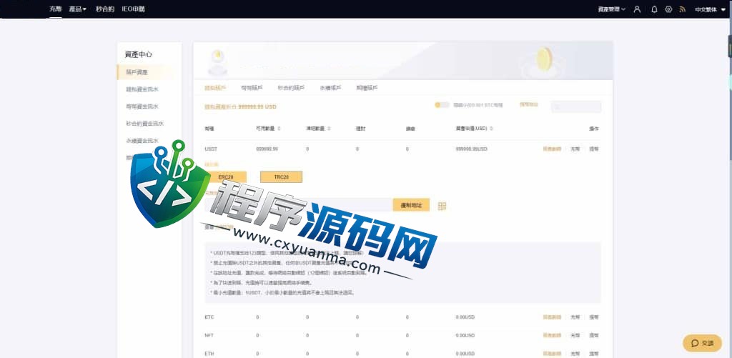 Bitfinex交易所源码/币币交易/合约平台/期权交易所/秒合约/IEO申购/五国语言
