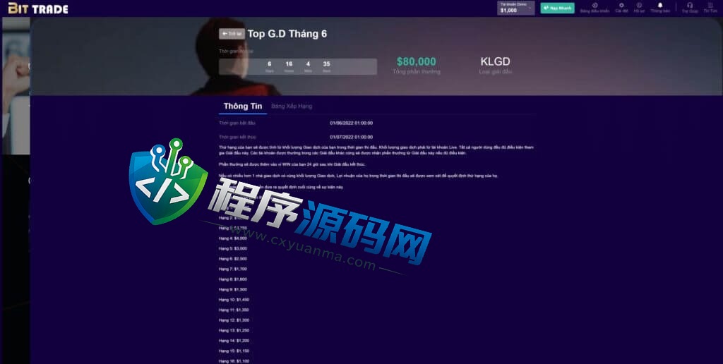 BitTrade越南语交易所源码/区块链交易所/越南交易所