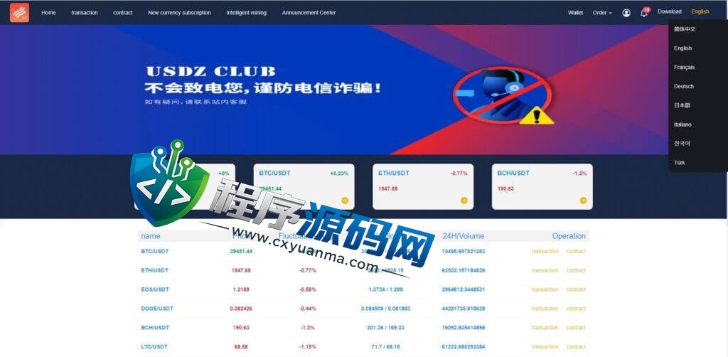 区块链BTSE交易所源码/时间盘矿机系统/智能挖矿/币币合约交易