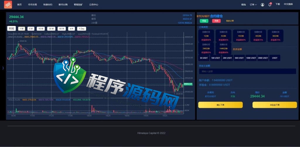 区块链BTSE交易所源码/时间盘矿机系统/智能挖矿/币币合约交易