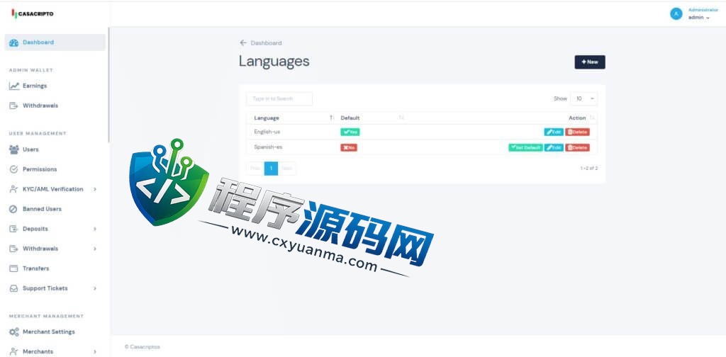 CasaCrypto多语言场外交易源码/区块链虚拟币交易系统/USDT在线购买