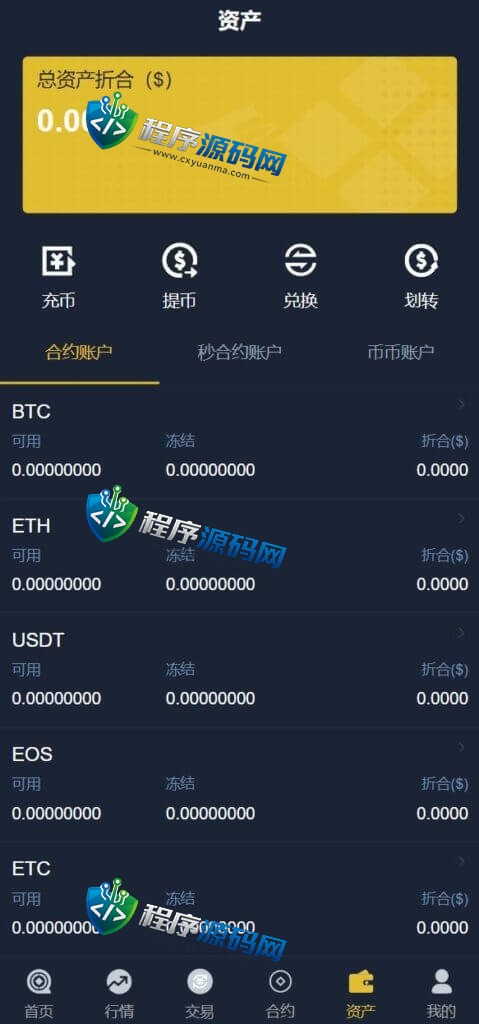 二开版CITEX交易所源码/前端html/币币秒合约交易/区块链交易所