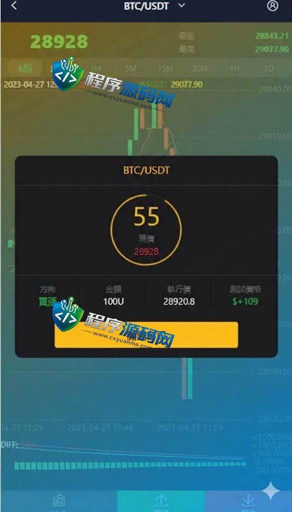 CoinZoom微盘时间盘系统/币币合约期权交易/微交易/伪交易所源码