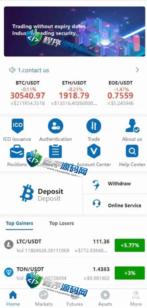 多语言Fastex合约交易所源码/区块链虚拟币交易系统/前端uinapp