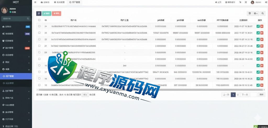 HOT区块链理财交易源码/defi质押挖矿/DAPP系统/虚拟币投资分红源码