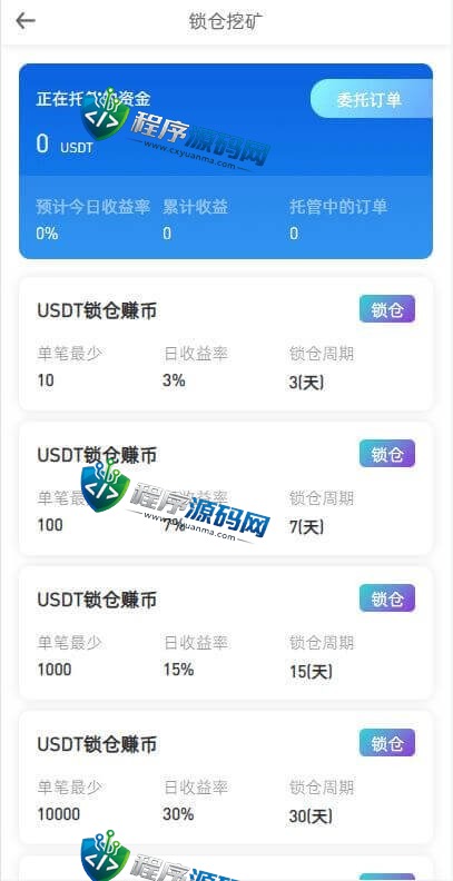 区块链互金所交易所源码/IEO申购/锁仓挖矿/秒合约平台/币币交易/双套UI