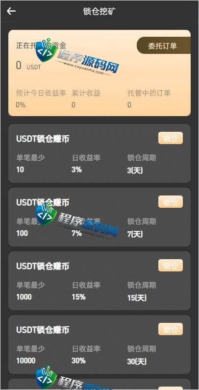 区块链互金所交易所源码/IEO申购/锁仓挖矿/秒合约平台/币币交易/双套UI