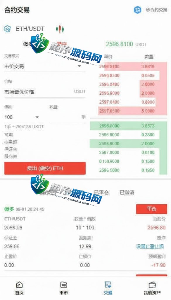 区块链合约LATOKEN交易所源码/USDT秒合约/杠杆系统/C2C法币交易/vue前端全开源