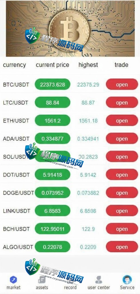 MB Exchange微交易源码/伪交易所系统/虚拟币微盘源码