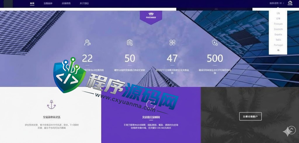 外汇MT5破解版CRM交易所源码/八国语言/可风控涨跌/团队推广/带落地官网页