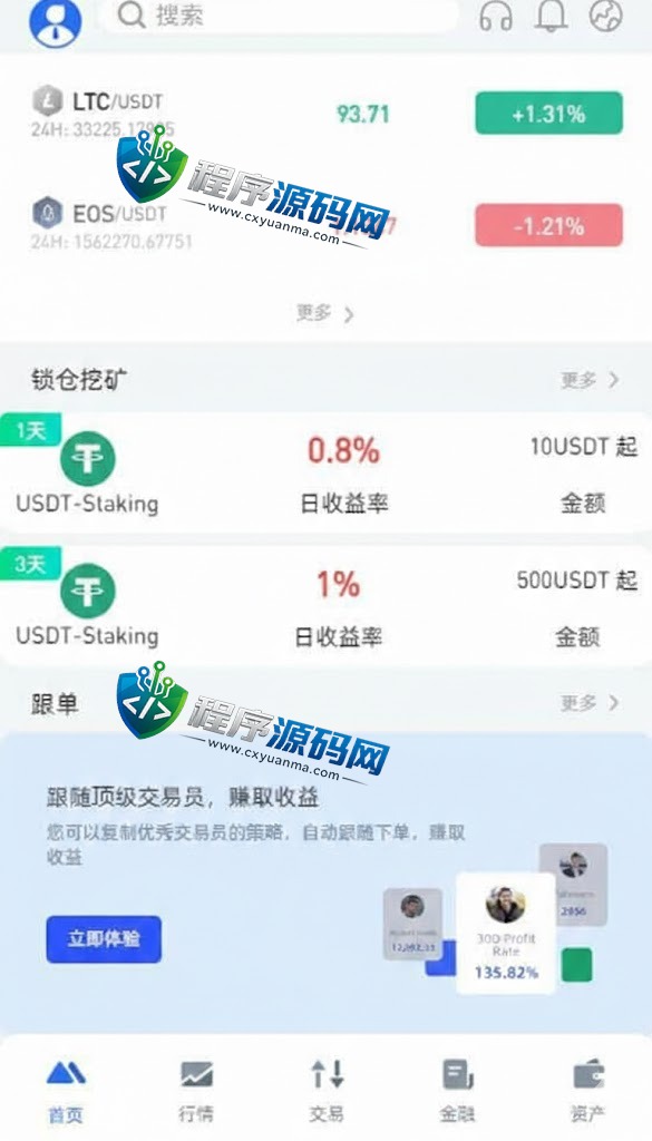 全新区块链Phemex交易所系统/币币期权交易源码/平台币/借贷/IEO/锁仓理财