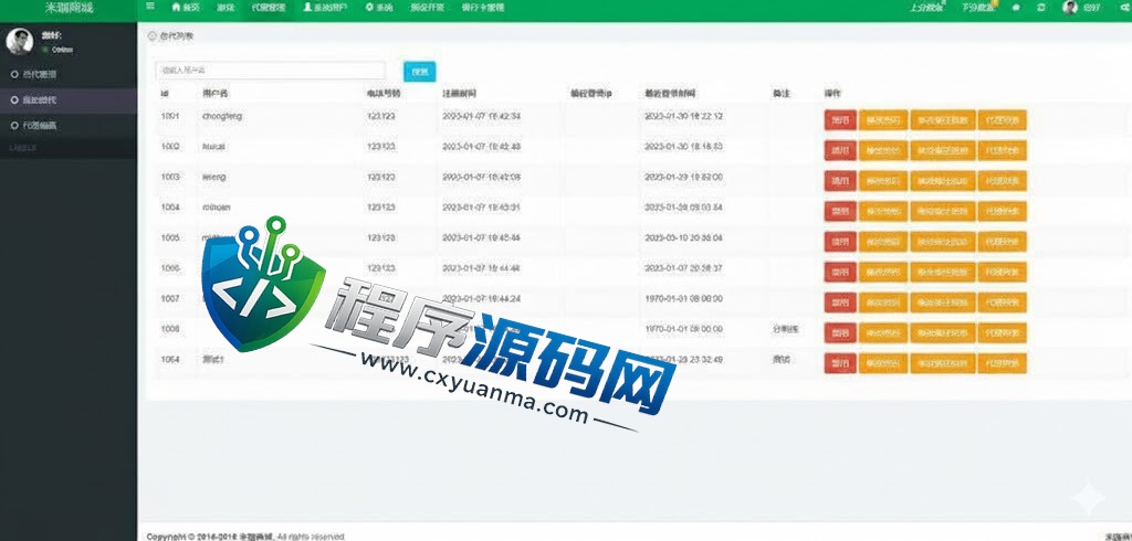 米珈伪商城刷单源码/订单自动匹配系统/带预设/代理后台
