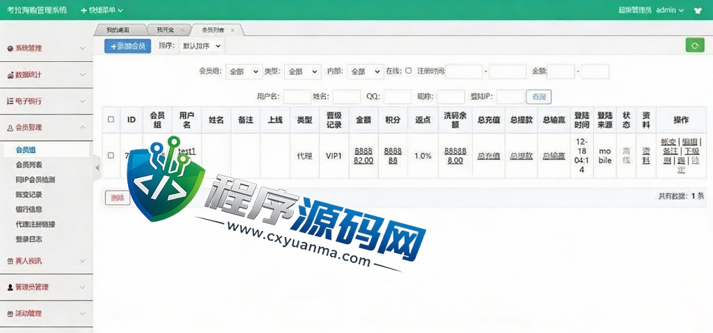 大富二开彩票伪商城源码/带预设/环球购商家联盟自动匹配订单系统