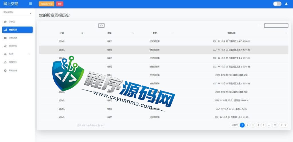 海外版区块链交易源码/理财投资/虚拟币场外交易系统/源码自适应
