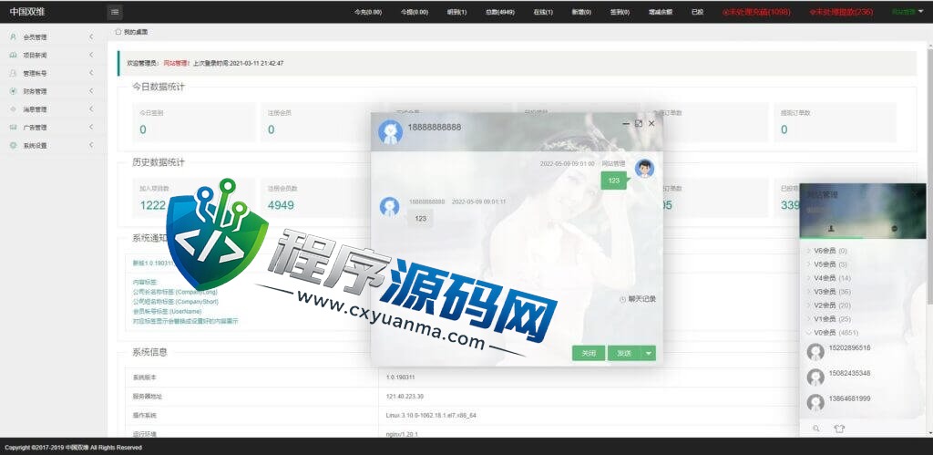 中国双维影视投资源码/理财众筹系统/余额宝分红/积分商城