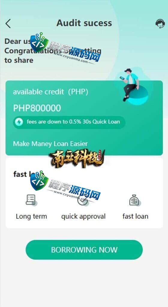 新版海外Quick loan小额贷款源码/套路贷系统/海外合同贷款源码