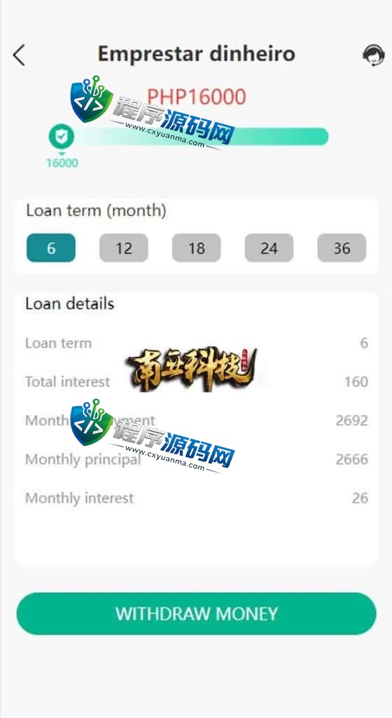 新版海外Quick loan小额贷款源码/套路贷系统/海外合同贷款源码