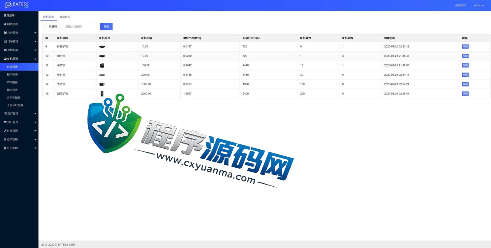 区块链蚂蚁矿机源码/RHY算力云矿机系统/加密数字货币交易