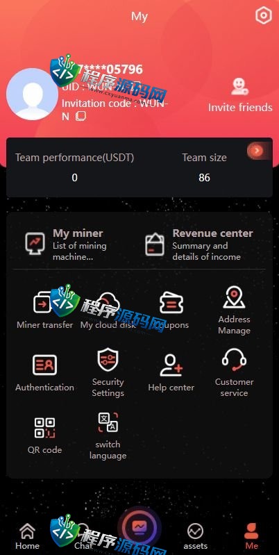 双语言TG云矿机源码/Cloudminer挖矿投资系统/云矿机算力/usdt投资/自带聊天系统
