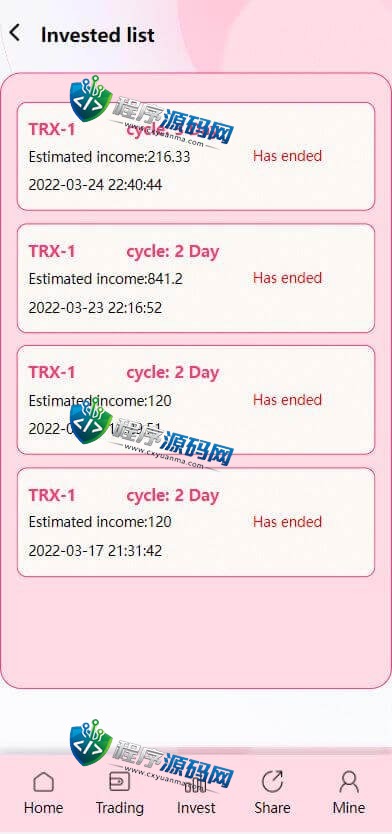 多语言trx+usdt钱包理财源码/区块链算力矿池/Difi流动性TRX理财分红