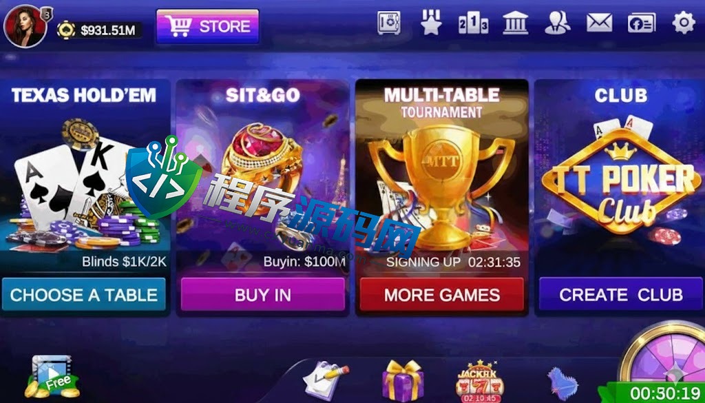 多语言TT Poker德州扑克源码/德州扑克俱乐部现金娱乐平台