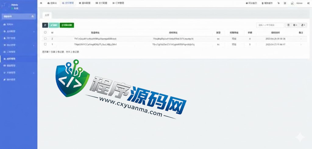 新版发卡改权限秒U系统/TRX改权限盗U源码/IM无提示