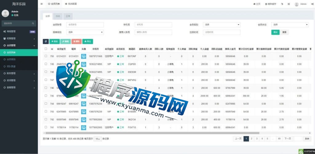 海洋乐园USDT理财源码/USDT投资系统/虚拟币静态收益/区块链源码
