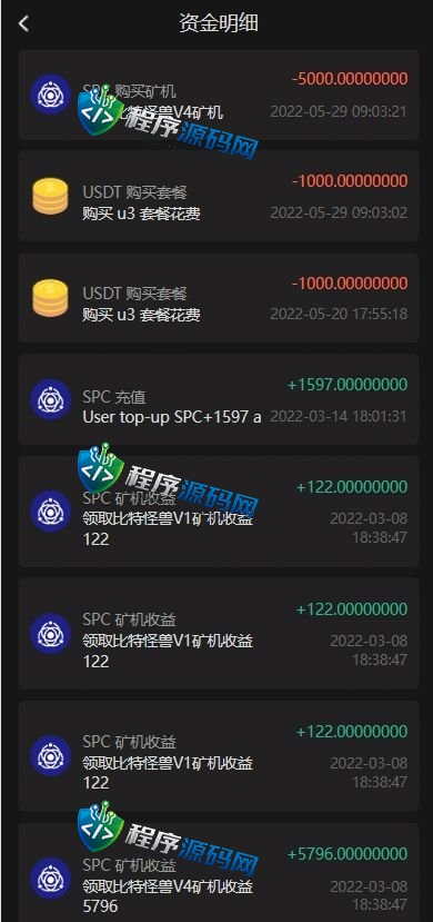二开区块链世界矿机源码/合约矿机交易/USDT数字钱包系统/四国语言